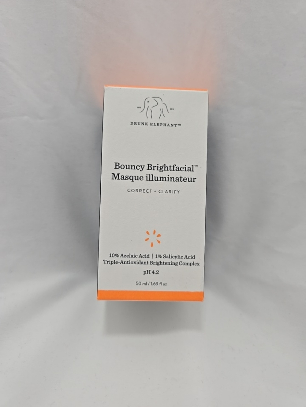NIB Drunk Elephant Bouncy Bright Facial Masque Illuminateur 50ml Full Size